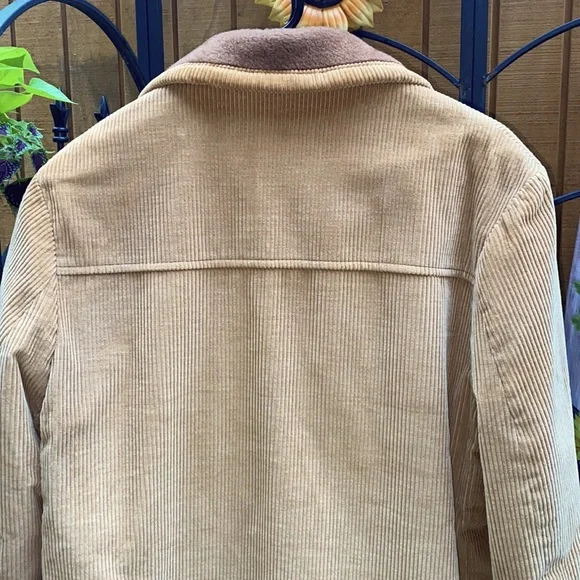 🎉HP🎉 Vintage Mens Tan Corduroy Removable Wool-lined Blazer - Picture 8 of 16